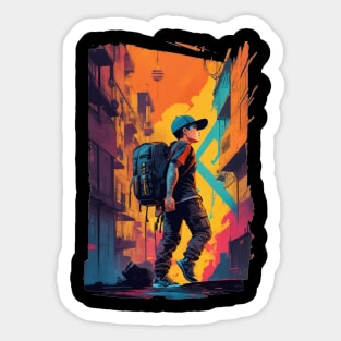 Urban Wanderlust - Embrace Exploration and Adventure Sticker